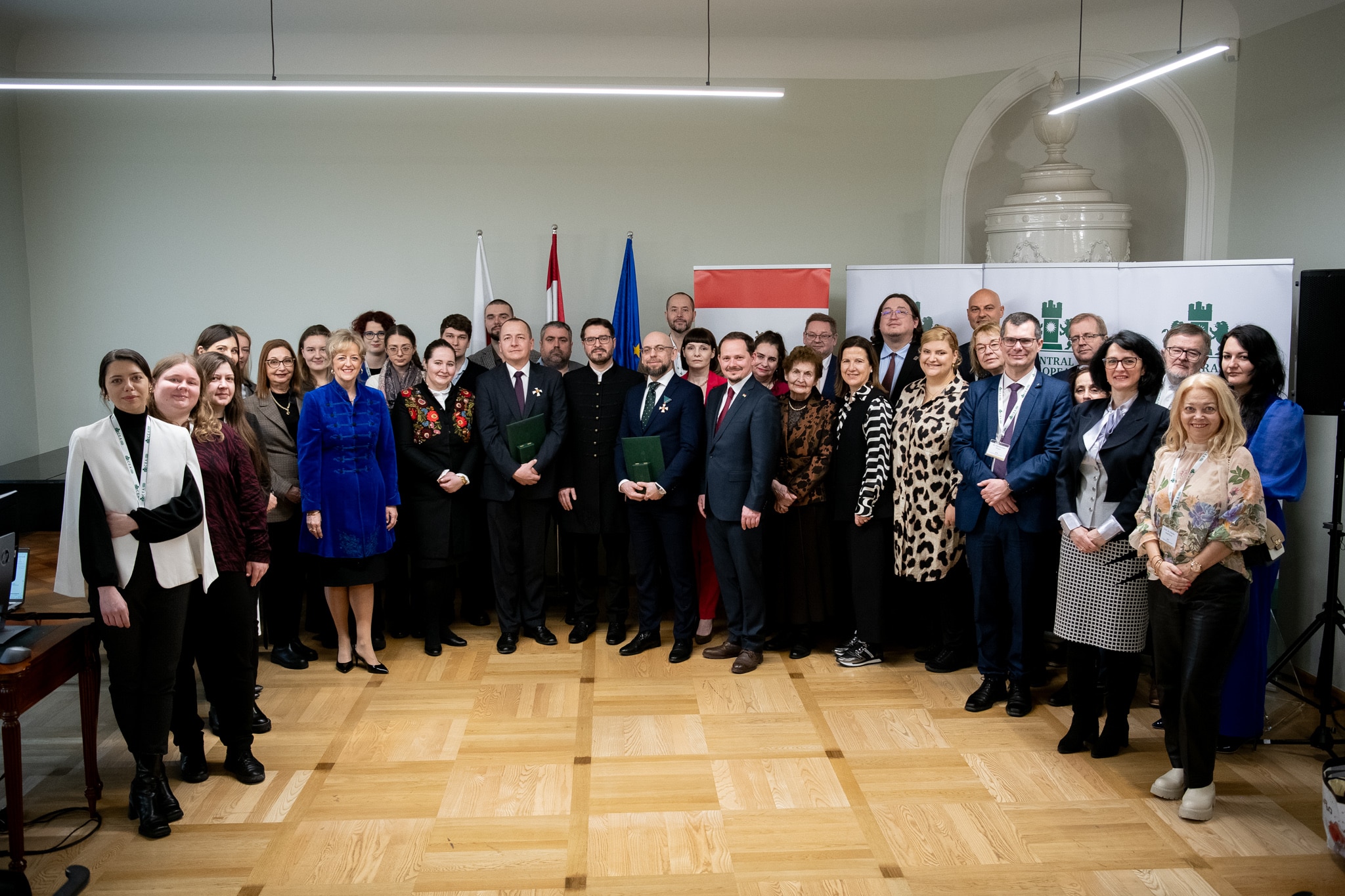 Group photo of young participants at the CEA event
