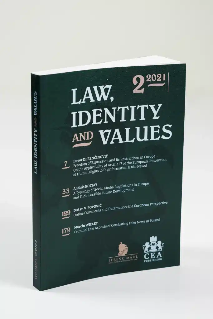 Law, Identity and Values Vol.1 No. 2