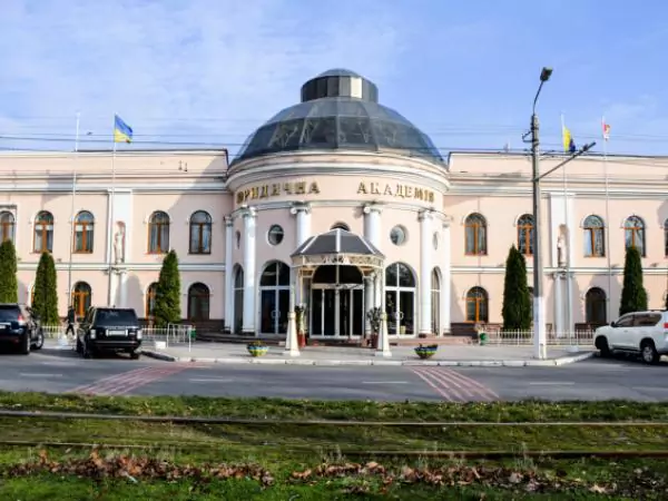 Neoclassical university building with a dome.