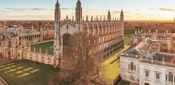 Neo-Gothic style university building with towers